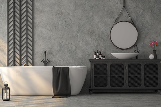 Photo of a industrial bathroom