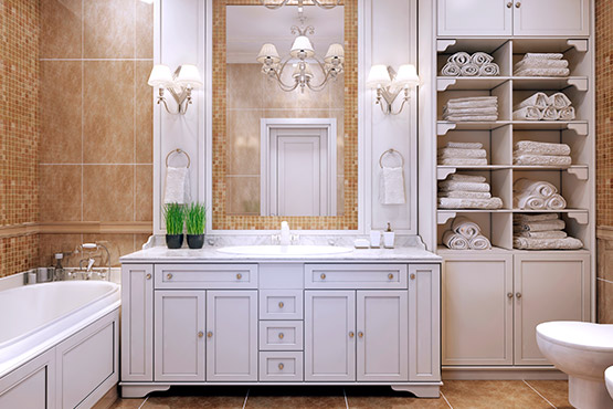Photo of a traditional bathroom