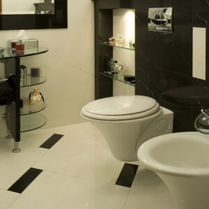 Image of a bathroom with a bidet