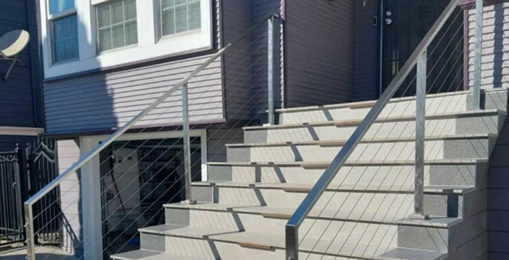 new outdoor stairs