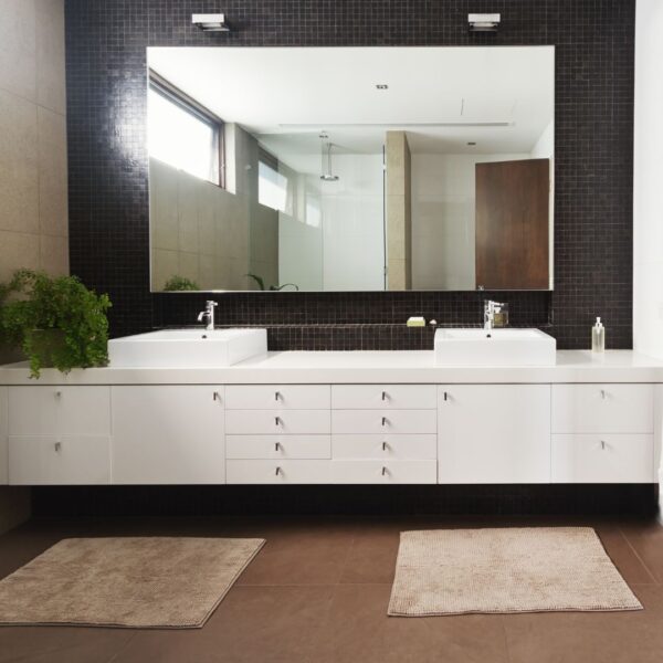 double vanity storage