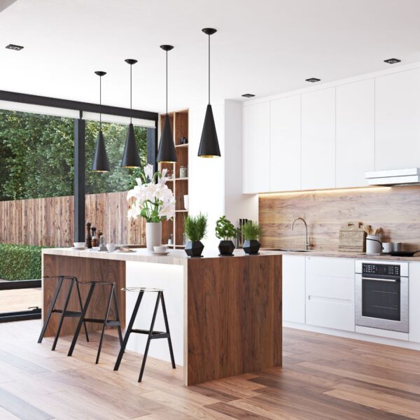natural light from window in kitchen