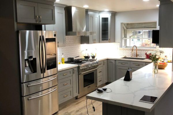 A newly designed kitchen