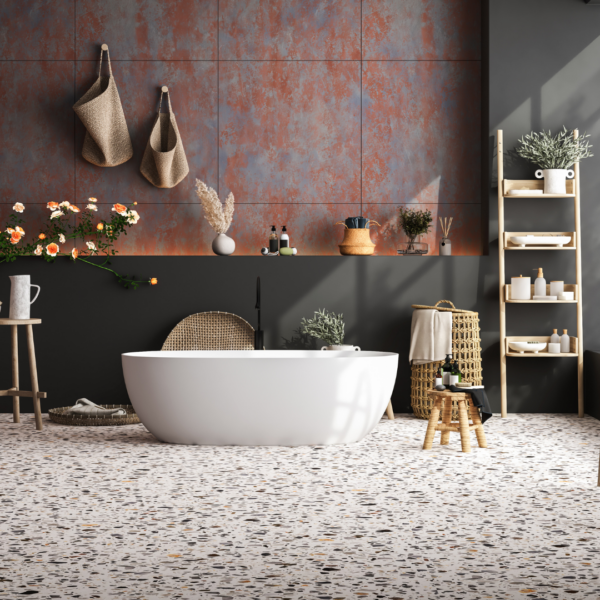 Awesome bathroom flooring