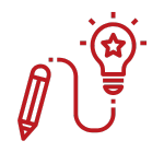 pencil with lightbulb